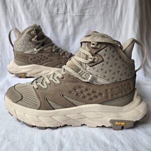 Hoka One One Tan Lace Up Boots